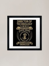 Listing image for Director Of Technology T Shirt - We Framed Wall Art Poster Canvas Print Picture