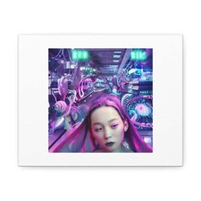 Listing image for Getting Stung By Technology Digital Art 'Designed by AI' on Satin Canvas