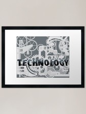 Listing image for Technology Framed Art Print Framed Wall Art Poster Canvas Print Picture