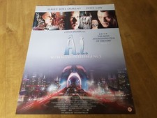 Listing image for AI ARTIFICIAL INTELLIGENCE . 2001 ORIGINAL MOVIE POSTER vintage 24 YEARS OLD