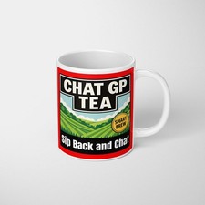 Listing image for Chat GP Tea Funny AI Pun Mug Geek Novelty Coffee Cup Gift UK Made