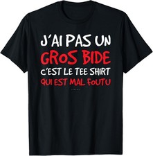 Listing image for Humour Je ai Pas Un Gros Bide Gift Unisex T-Shirt
