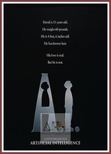 Listing image for Artificial Intelligence Movie Poster A1 A2 A3