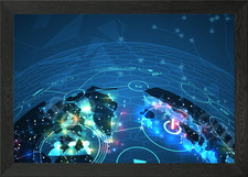 Listing image for Technology background Framed Wall Art Poster Canvas Print Picture