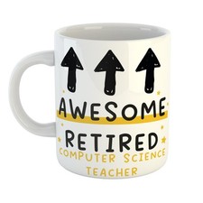 Listing image for Funny Gift Awesome Retired COMPUTER SCIENCE TEACHER Mug | Retirement Humour Idea
