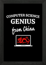 Listing image for Computer Science Genius Framed Wall Art Poster Canvas Print Picture