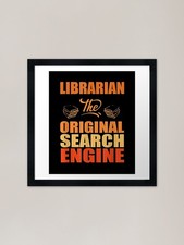 Listing image for Librarian Original Search Engine Fr Framed Wall Art Poster Canvas Print Picture