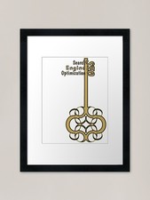 Listing image for SEO - Search Engine Optimization Fr Framed Wall Art Poster Canvas Print Picture