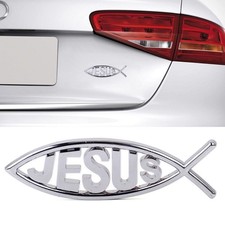 Listing image for Decoration Emblem Badge Window Decal Car Sticker Vinyl Jesus Fish Symbol Logo