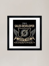 Listing image for Sales Developer T Shirt - What Is Y Framed Wall Art Poster Canvas Print Picture