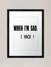 Listing image for Cybersecurity Meme T-shirt Framed A Framed Wall Art Poster Canvas Print Picture